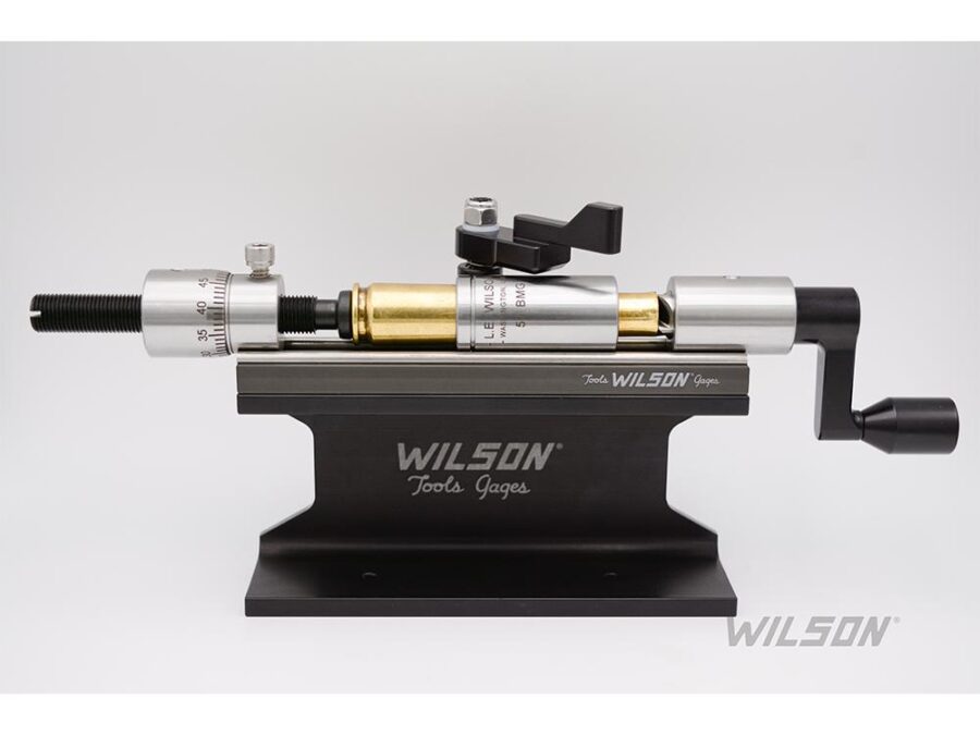 Wilson Stainless Case Trimmer Kit with Micro-Adjust Stop .50 Cal wtih 50 BMG Case Holder