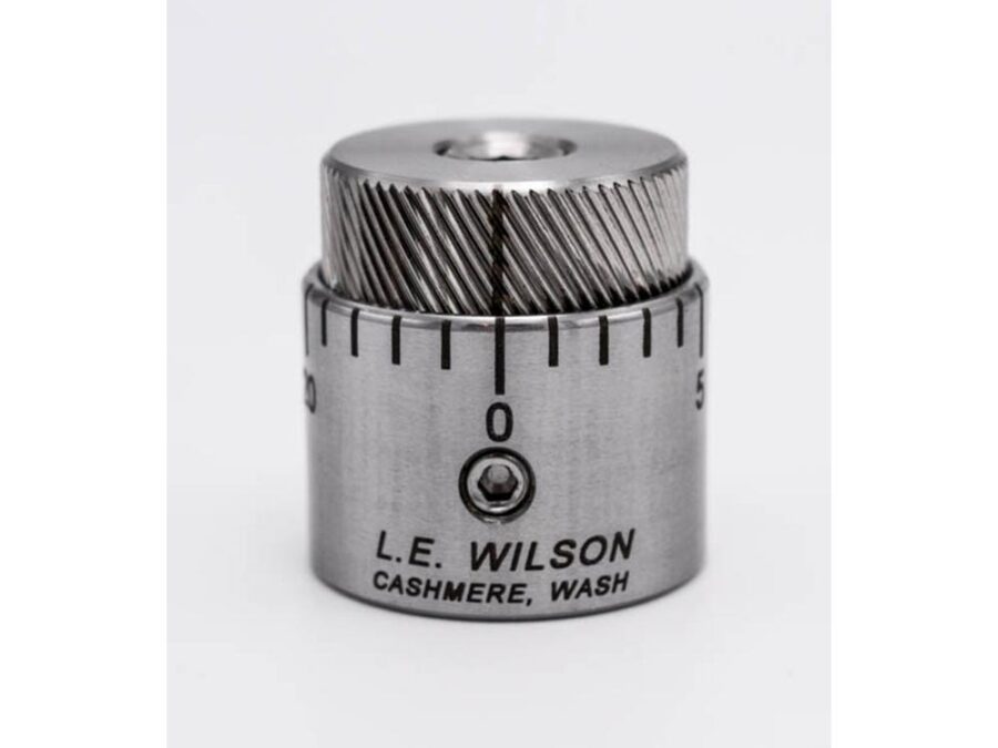 Wilson Stainless Steel Micro-Adjustable Bullet Seater Cap for Standard Inline Seater Die