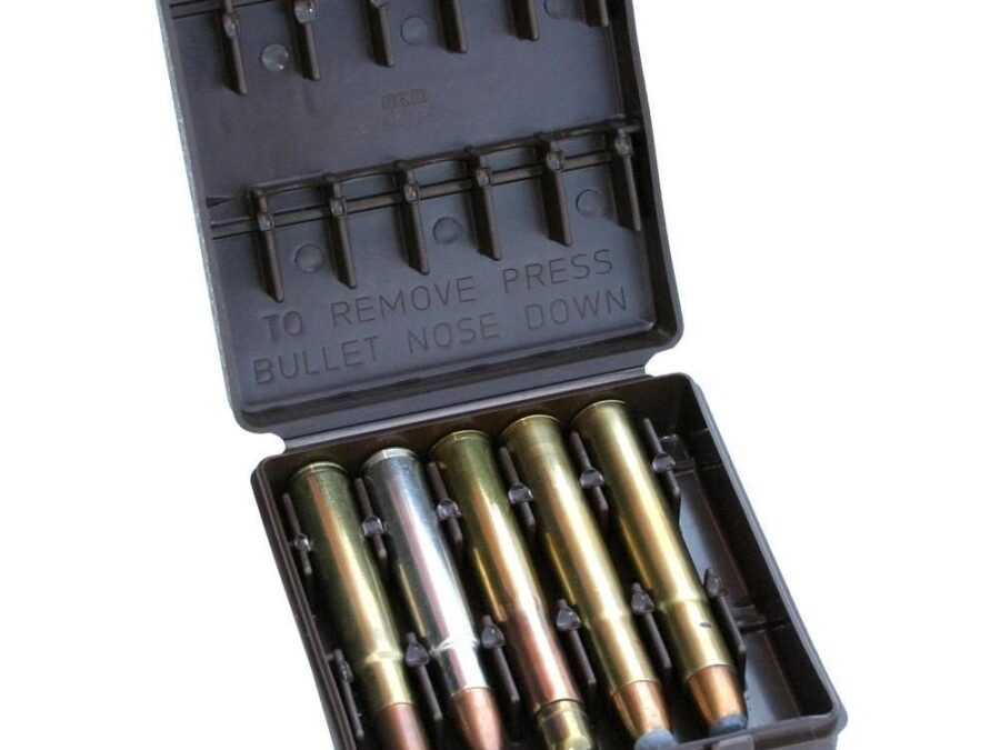 MTM African Big Game Ammo Wallets Carrier 378 Wby - 500 Nitro Brown