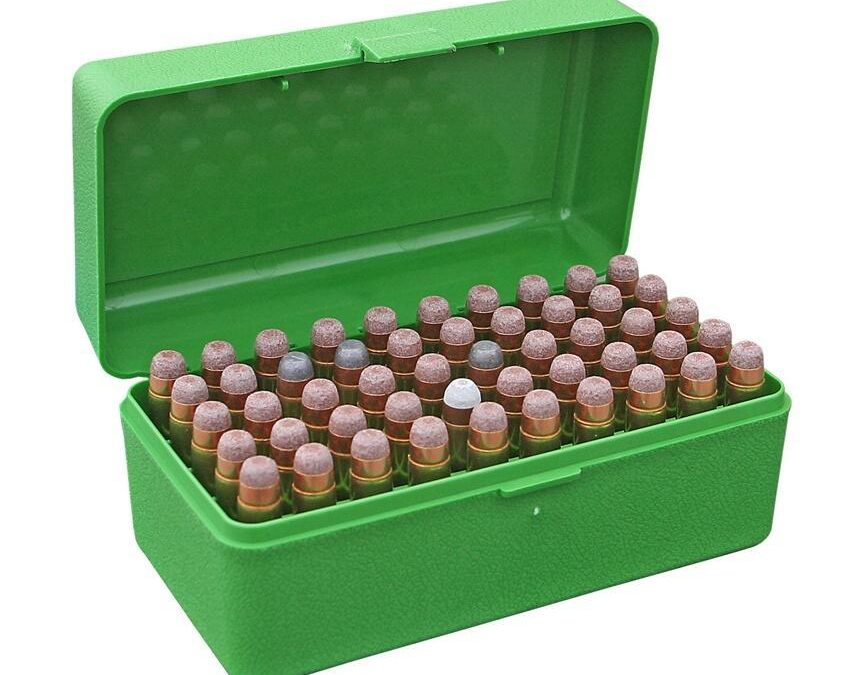 MTM Case-Gard R-50 Series Rifle Ammo Box .300 WSM/45-70/7mm R SAUM Green