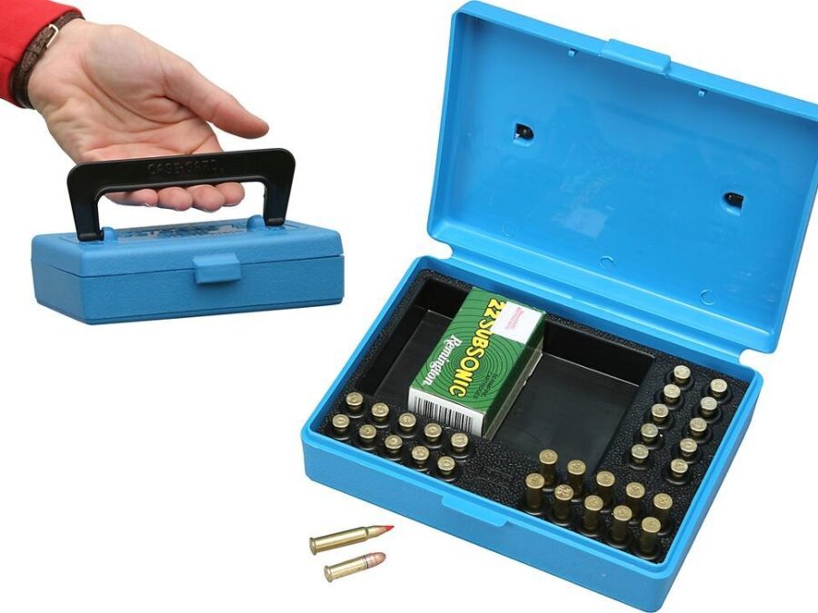 MTM Rimfire 130 Rounds Small Bore Ammo Box Blue