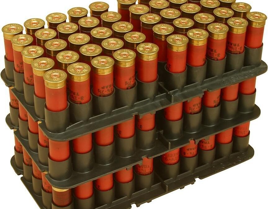 MTM 16 ga Shotshell Tray 50 Rounds Black