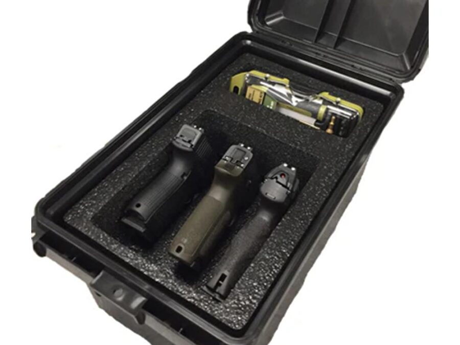 MTM Tactical Pistol Handgun Case fits 3 Handguns Dark Earth