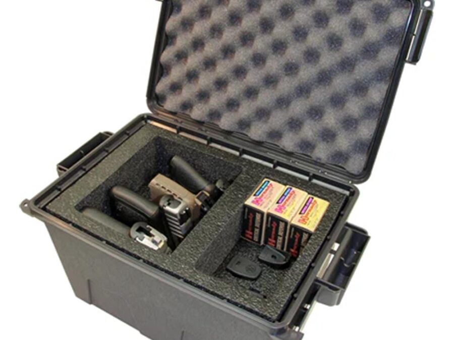 MTM Tactical Pistol Handgun Case Fits 4 Handguns Dark Earth