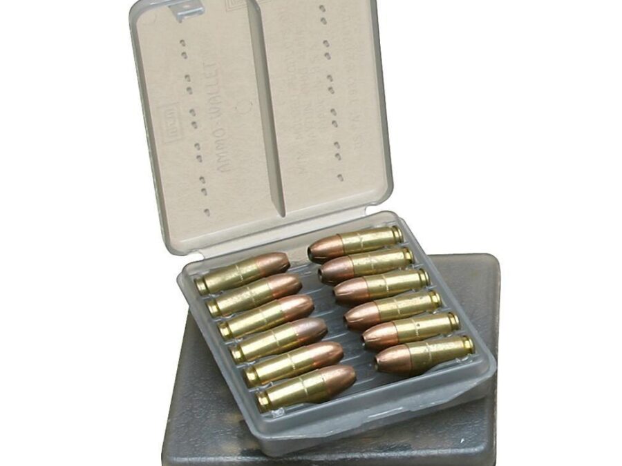 MTM 12 Rounds Case-Gard Ammo Wallet 44 Rem Mag/44 Special Clear Smoke