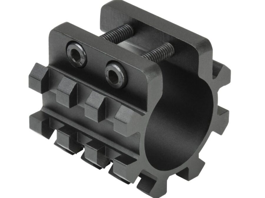 NcStar 12ga Shotgun Tri-Rail Weaver Style Mount for 1" Mag Tube