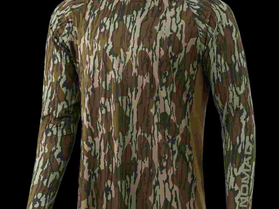 Nomad Camo Pursuit Long Sleeve Shirt Mossy Oak Bottomland 2XL
