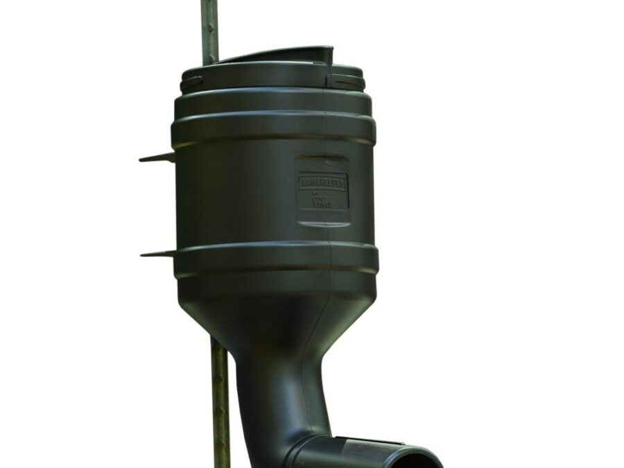 On Time Wildlife Mossy Oak Gamekeeper 80 lb T-Post Gravity Feeder