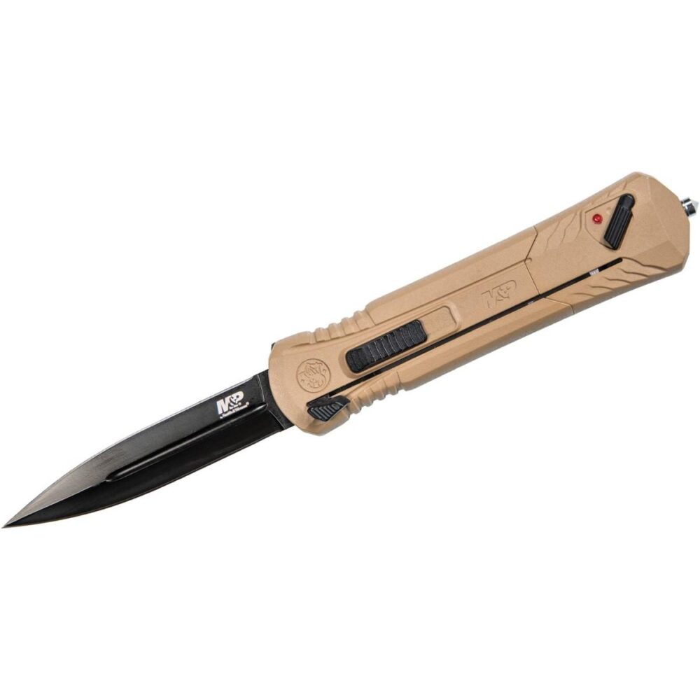 Smith & Wesson M&P Spear Tip OTF Automatic Knife 3 7/10" Blade FDE