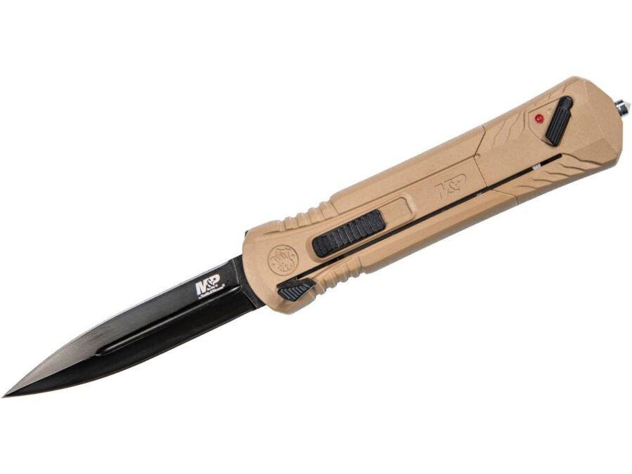 Smith & Wesson M&P Spear Tip OTF Automatic Knife 3 7/10"  Blade FDE