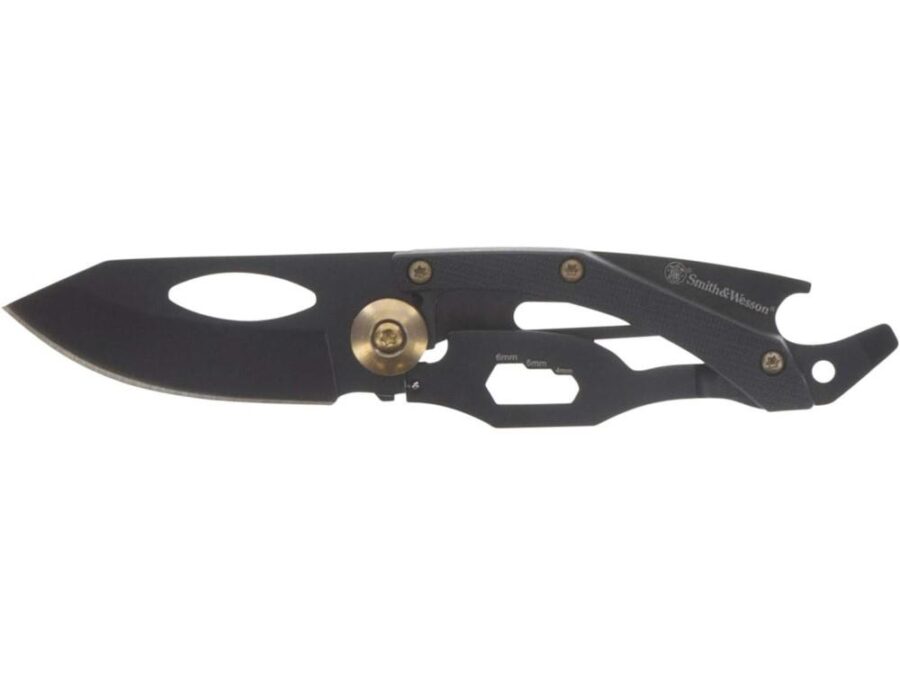 Smith & Wesson Small Folding Knife 2" Drop Point Blade Black