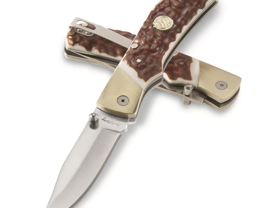 Uncle Henry Next Gen 7UH Folding Knife 3-4/5" Clip Point Blade Staglon Box