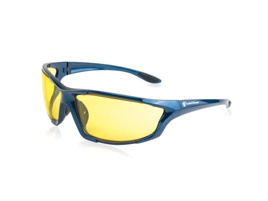 Smith & Wesson Major Full Frame Shooting Glasses Blue with Amber Lens