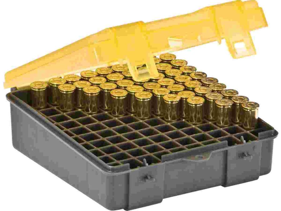 Plano Flip Top Handgun Ammo Case .357/.38