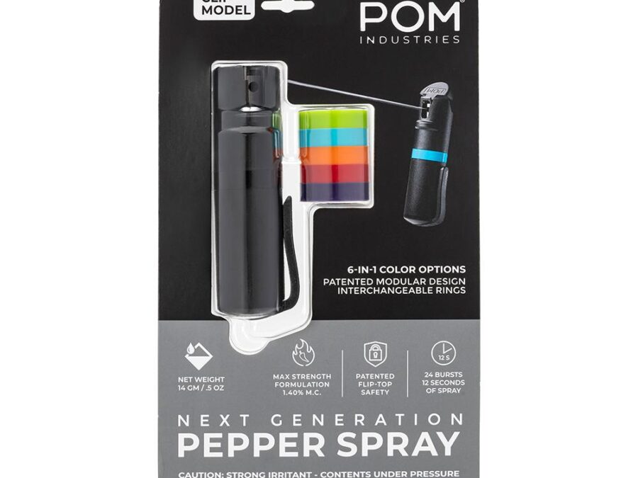 POM Pepper Spray Clip Black
