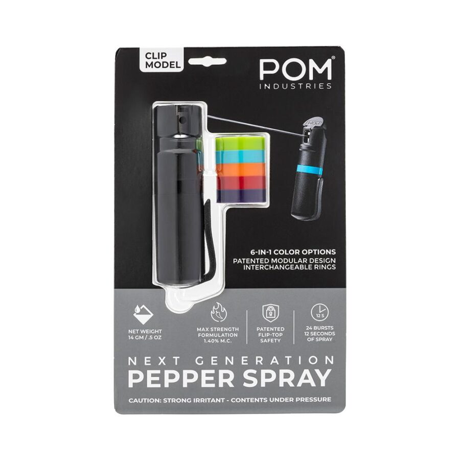 POM Pepper Spray Clip Black