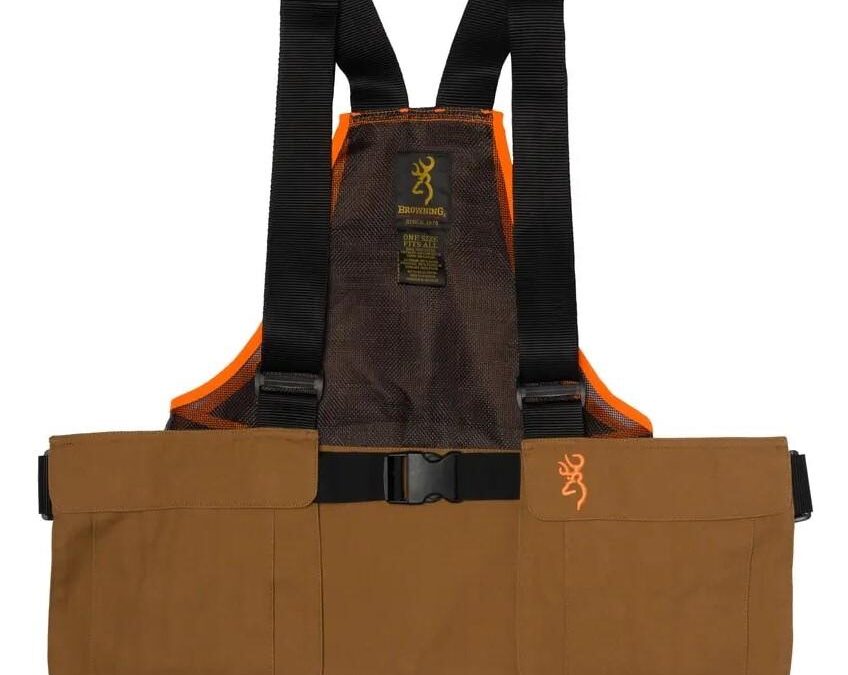 Browning Upland Strap Vest Tan/Blaze ONESIZE Fits Most