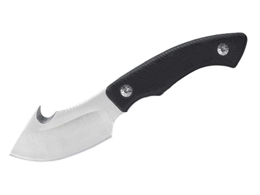 ABKT Elite Grunt Fixed Knife 3" Guthook Blade Black