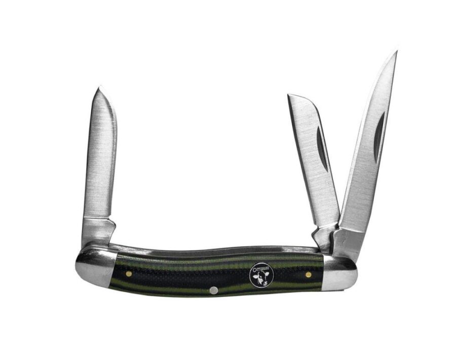 ABKT Cattleman Stockman Cowhand Series Knife 3 Blades Green