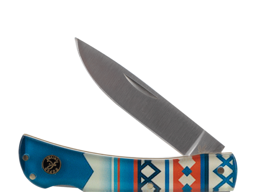 ABKT Roper Tumble Weed Sunset Series Folding Knife 3" Drop Point Blade