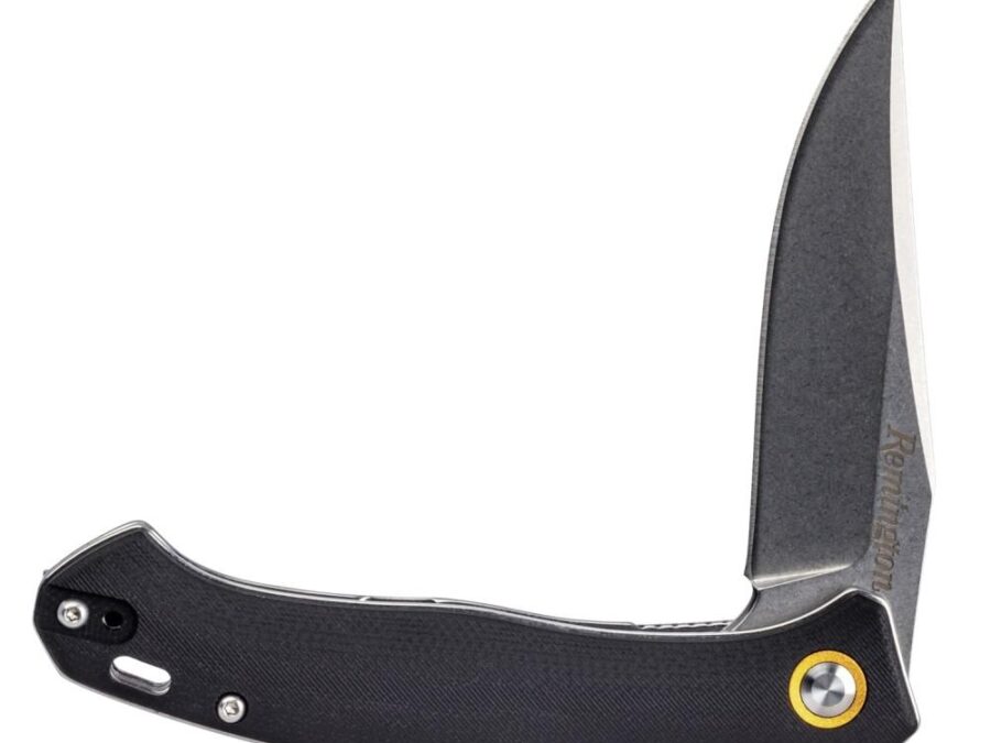 Remington EDC Liner Lock Folding Knife 4-1/2" Clip Point Blade Black