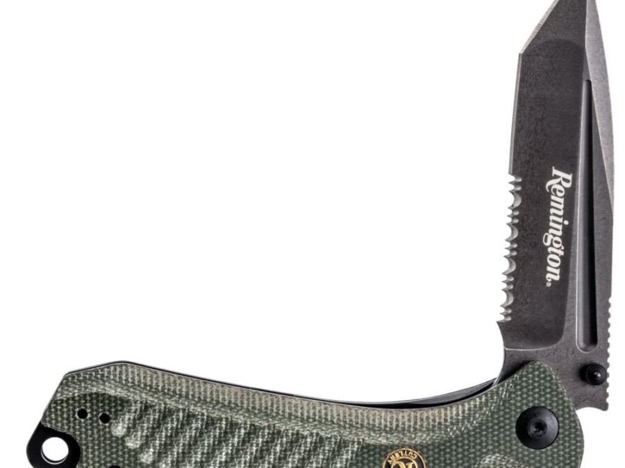 Remington EDC Liner Lock Folding Knife 5" Tanto Blade Green
