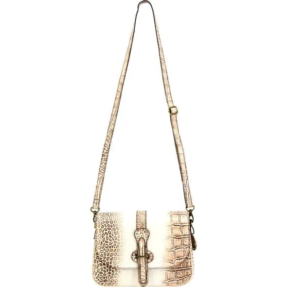 Rugged Rare Smith & Wesson Croc Crossbody Beige