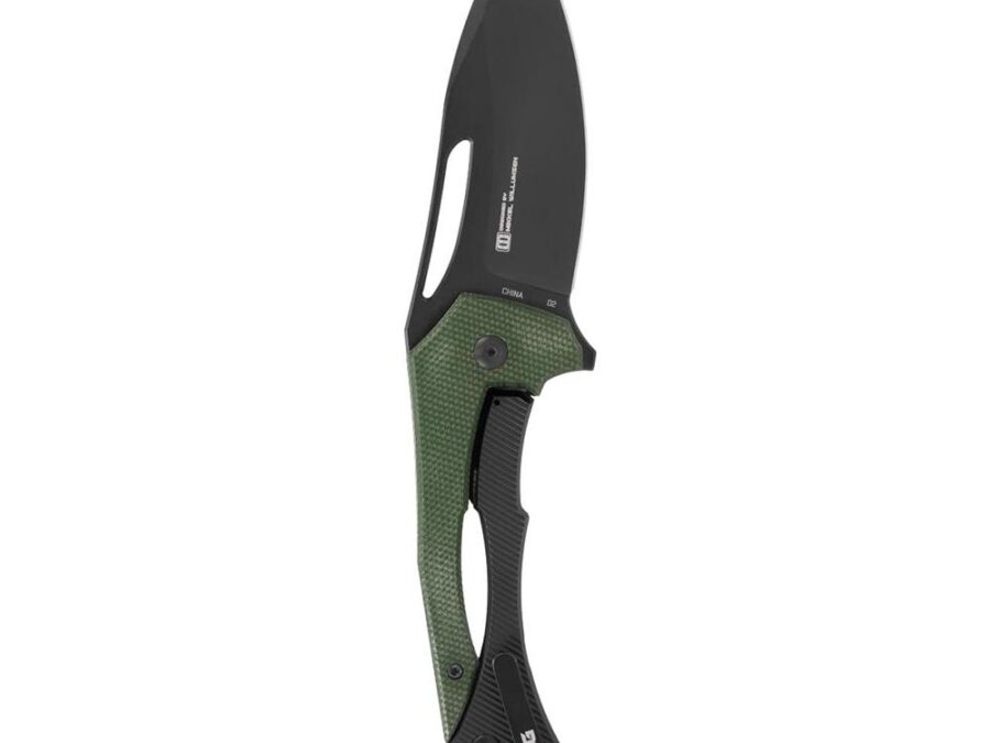 SOG Knives Bulwark FLK Folding Knife 3" Drop Point Blade OD Green Presentation Box