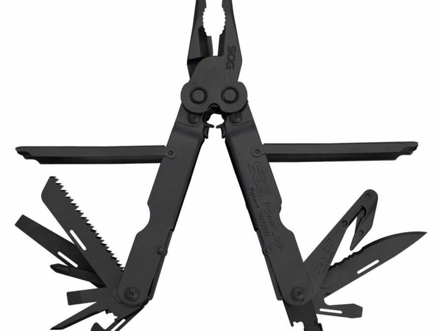 SOG Powerlock V-Cutter Multi-Tool Black with Nylon Pouch