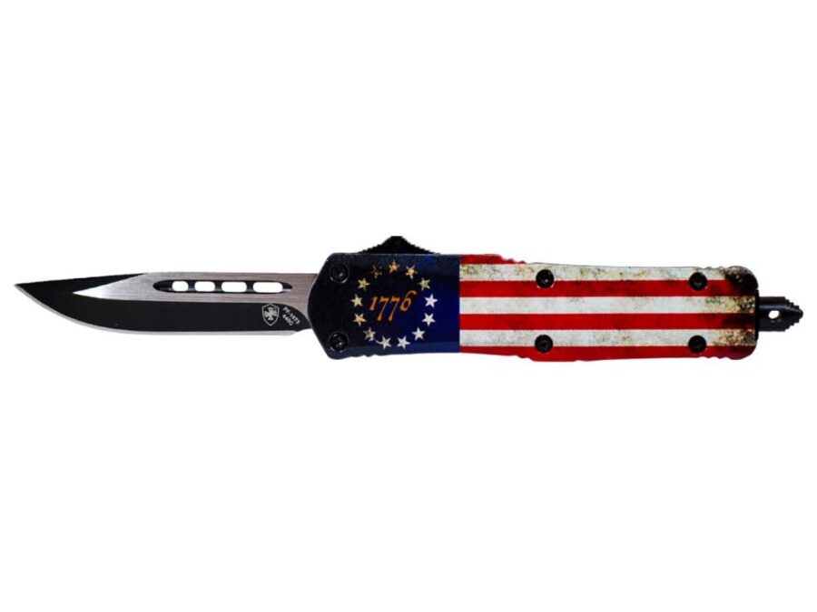 Templar Knife Small Knife 2-3/4" Drop Point Blade Betsy Ross Flag