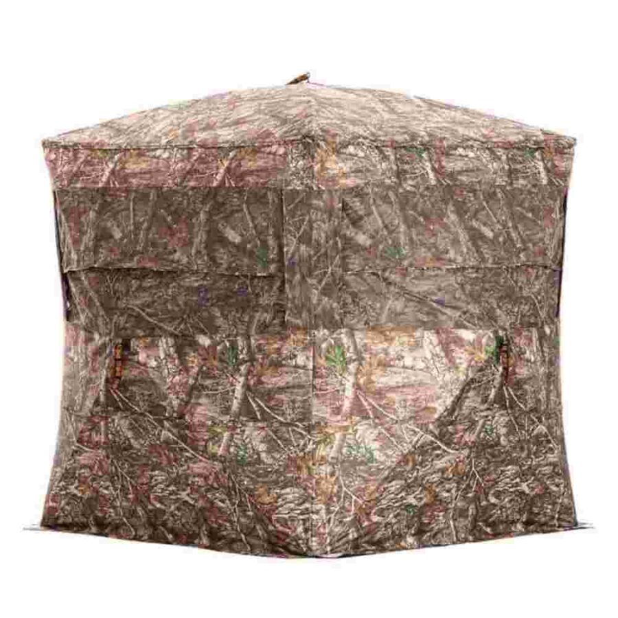 Rhino Blind RB24 Pro Ground Blind 5 Hub Realtree Edge Camo