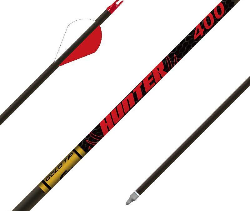 Gold Tip Hunter Hunting Arrows 400 Spine 2" Rapt-X Vanes 6/ct