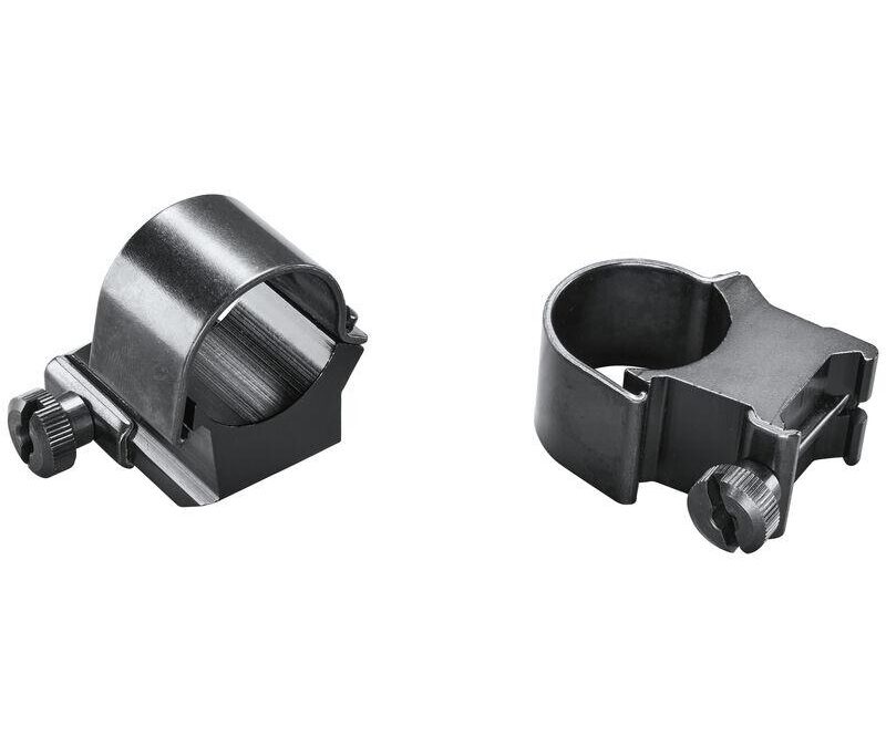 Weaver 1" Ring Detachable Top Mount Medium EXT Black Clam