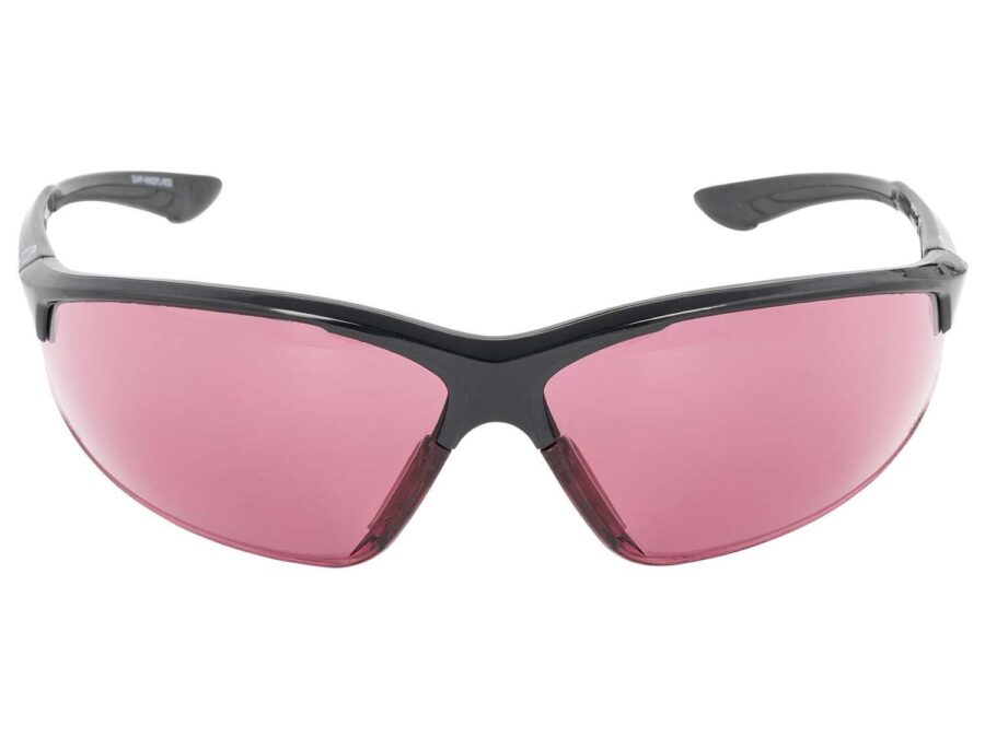Walker's IKON Tanker Shooting Glasses Black Open Frame with Rose Lens