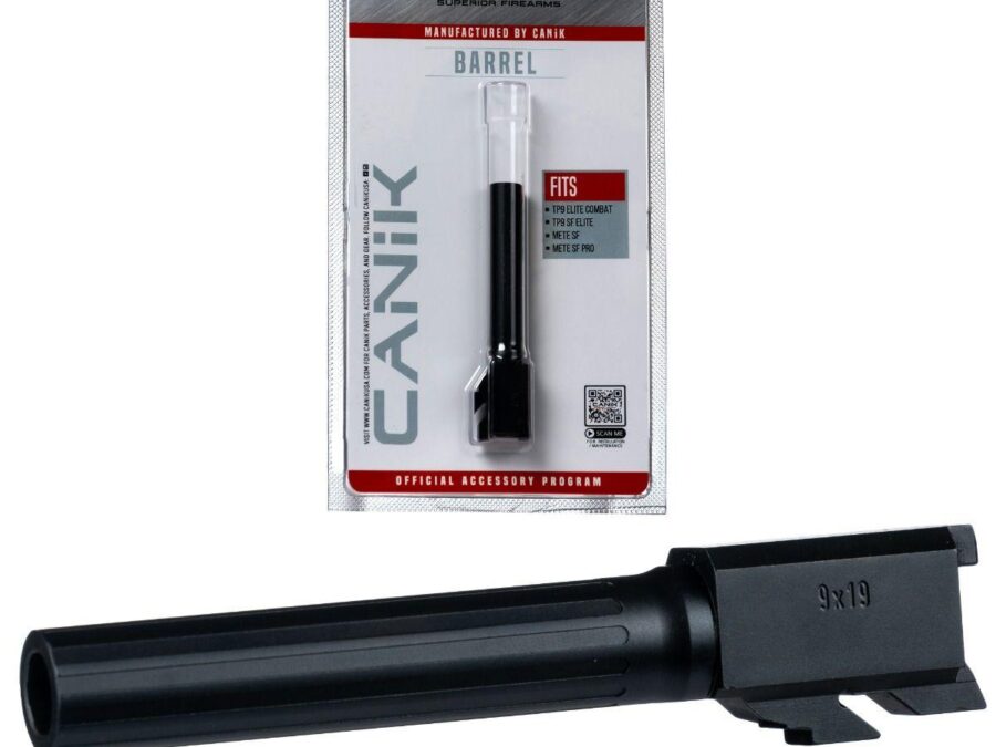 Canik Steel Drop in Barrel for Select 9mm Canik Pistols Compact Fluted Black