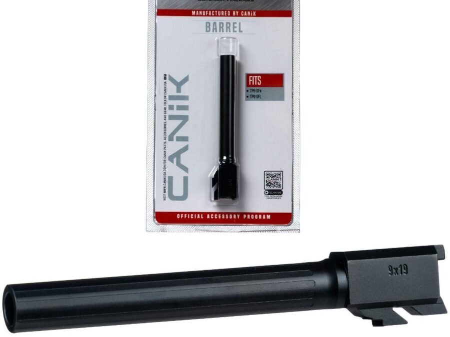 Canik Steel Drop in Barrel for Select Canik Pistols Fluted Full Size Black