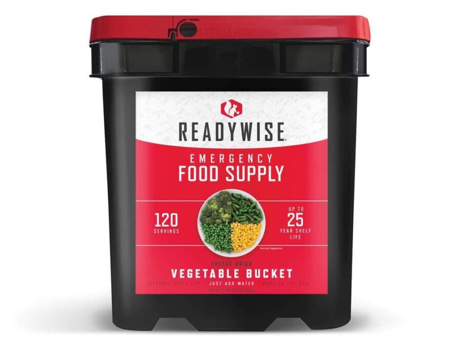 Ready Wise 120 Serving Freeze Dried Vegetable and Gourmet Flavored Sauces