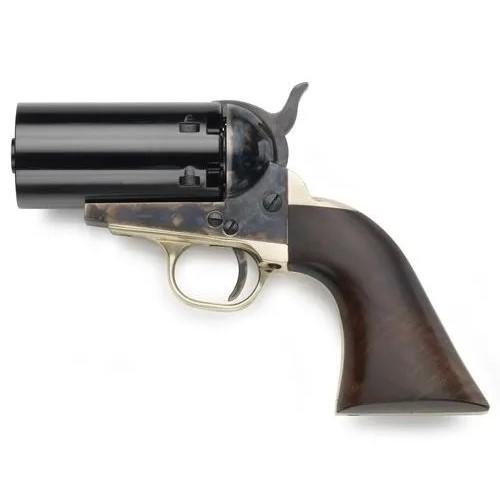 Pietta 1851 Navy Pepperbox Case Hardened Walnut Grips - .36 cal