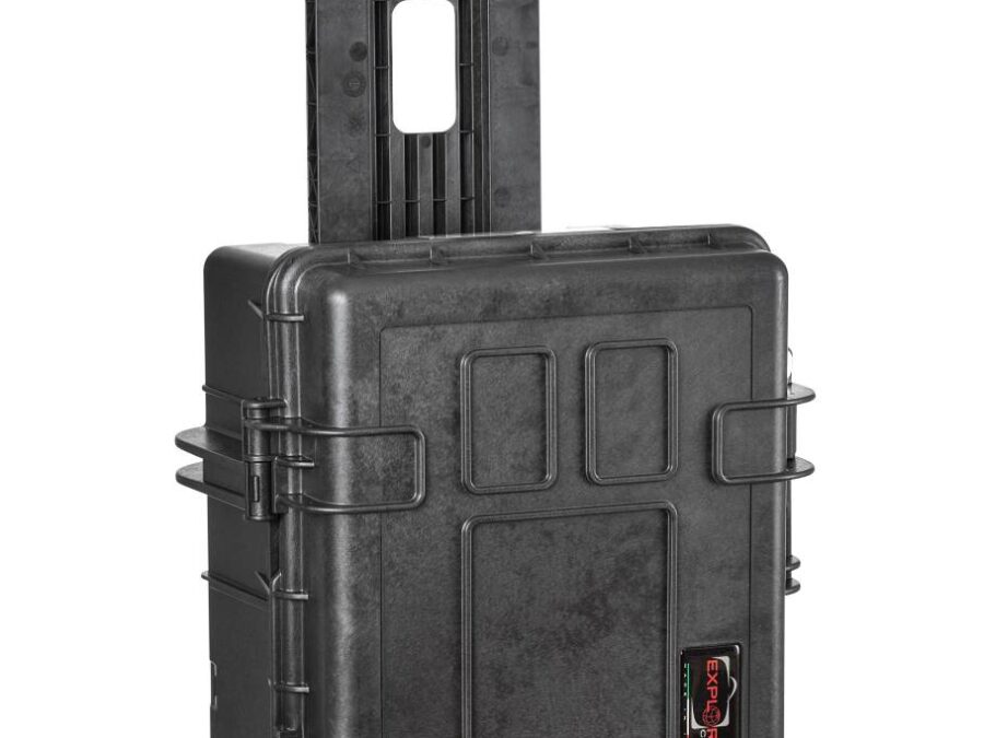 EXPLORER GUN CASE BLACK TROLLEY 6 HANDGUNS 12 MAGS 20.35"X10.91"X8.54"