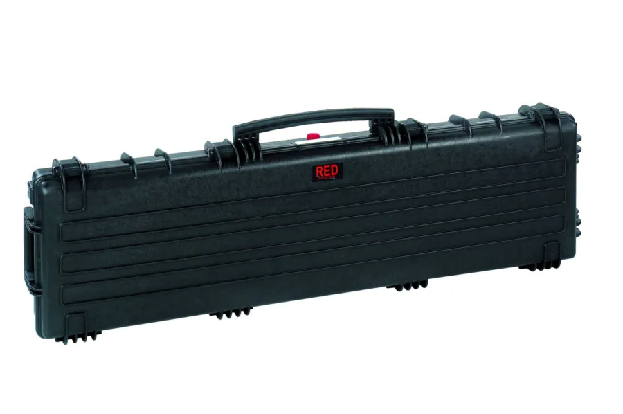 EXPLORER RED LONG GUN CASE BLACK WATERPROOF PRE-CUBED FOAM SET 53.15"X13.78"X5.31"