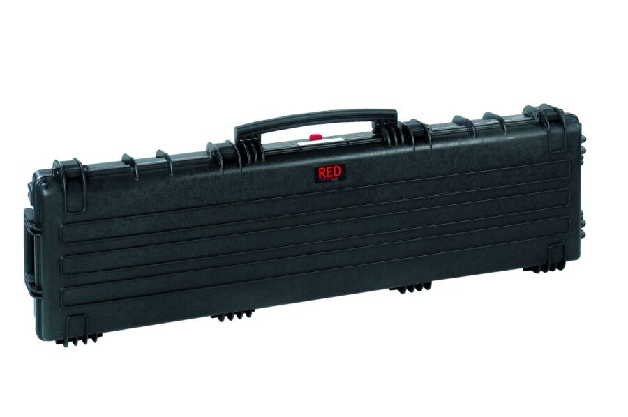 EXPLORER RED LONG GUN CASE BLACK WATERPROOF PRE-CUBED FOAM SET 53.15"X13.78"X5.31"
