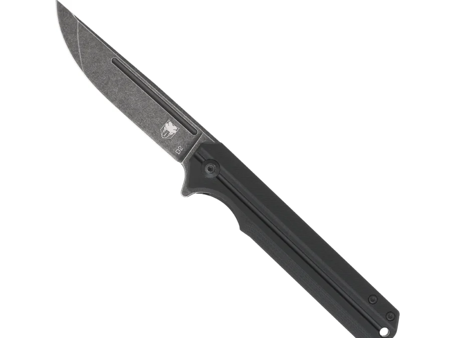 COBRATEC STREAMLINE BLACK G10 FOLDER 3.5" BLD