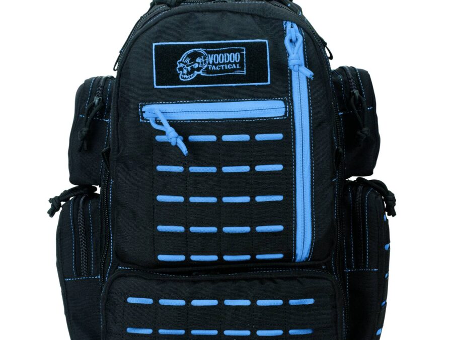 VOODOO TACTICAL MINI TOBAGO PACK WITH DIE CUT MOLLE (BLACK WITH BLUE)