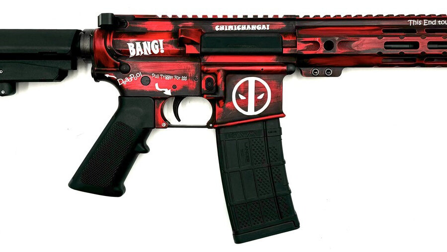 ZEUS ARMS AETHER DEADPOOL 5.56 PISTOL 7.5" RED/BLK SBA3 BRACE 1-30RD MAG