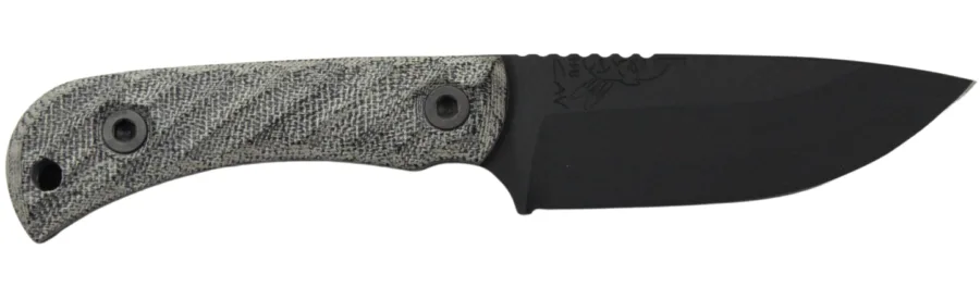 HALF FACE BLADES CAVNER JR 3.5" BLADE, 7.5"OA, S45VN ARMOR BLK, GRY MICARTA GRIP