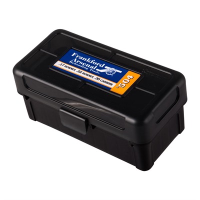 22 HORNET, 30 M1 #504 HINGE-TOP AMMO BOX 50 CT.