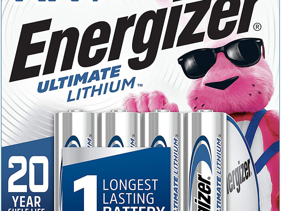 Energizer L91SBP4H3 AA Ultimate Lithium Silver 1.5V Lithium, Qty (4) Single Pack