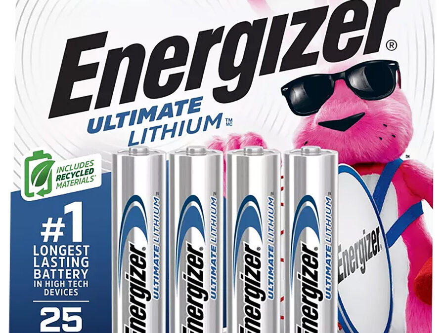 Energizer L92SBP4H3 AAA Ultimate Lithium Silver 1.5V Lithium, Qty (4) Single Pack