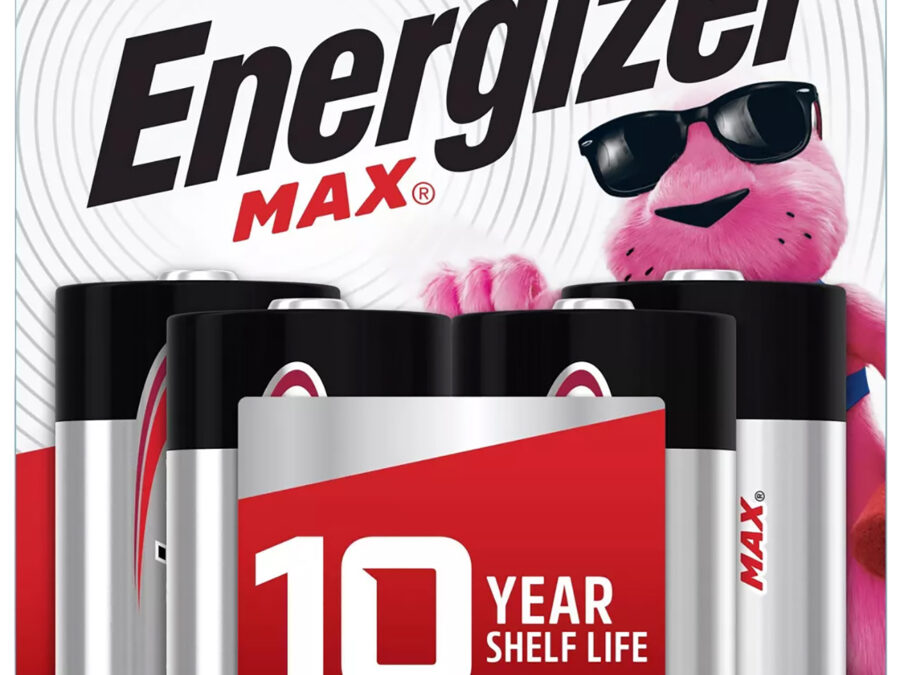 Energizer E95BP4 MAX D Batteries  Black & Silver Alkaline 1.5 Volt, Qty (12) 4 Pack