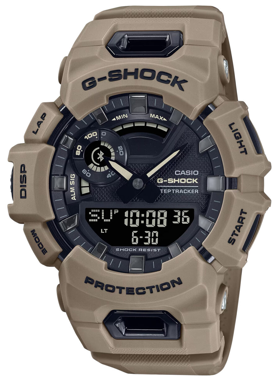 G-shock/vlc Distribution GBA900UU5A G-Shock Tactical Brown Stainless Steel Bezel 145-215mm